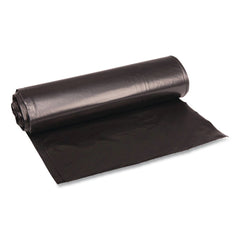 Boardwalk X6639SKKR01 33 in. x 39 in. 33 gal. 1.2 mil Recycled Low-Density Polyethylene Can Liners - Black (100/Carton)