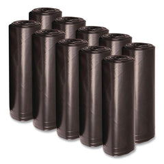 Boardwalk X6639SKKR01 33 in. x 39 in. 33 gal. 1.2 mil Recycled Low-Density Polyethylene Can Liners - Black (100/Carton)