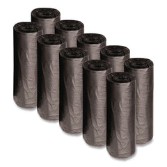 Boardwalk 40 in. x 46 in. 45 gal. 1.2 mil Recycled Low-Density Polyethylene Can Liners - Black (100/Carton)