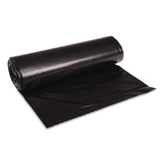 Boardwalk Reprocessed Resin Can Liners, 60 gal, 1.2 mil, 38 x 58, Black, 50 Rolls/Carton