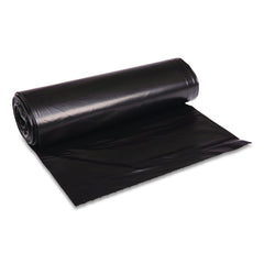 Boardwalk X8046XKKR01 40 in. x 46 in. 45 gal. 1.6 mil Recycled Low-Density Polyethylene Can Liners - Black (100/Carton)