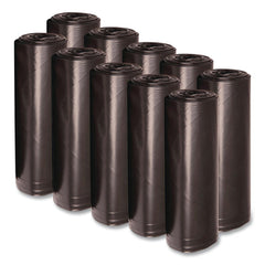 Boardwalk X7658XKKR01 38 in. x 58 in. 60 gal. 1.6 mil Recycled Low-Density Polyethylene Can Liners - Black (100/Carton)