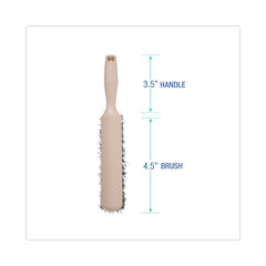 Boardwalk 3.5 in. Plastic Handle 4.5 in. Polypropylene Counter Brush - Black/Tan