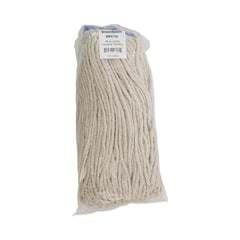 Boardwalk 16 oz. Cut-End Lie-Flat Cotton Wet Mop Head - White
