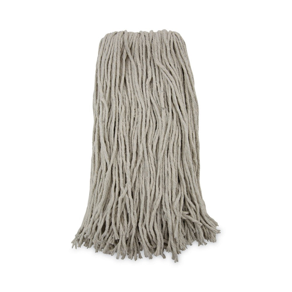 Boardwalk 20 oz. Premium Cut-End Cotton Wet Mop Heads - White (12/Carton)