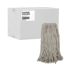 Boardwalk 20 oz. Premium Cut-End Cotton Wet Mop Heads - White (12/Carton)