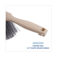 Boardwalk 4.5 in. Brush 3.5 in. Tan Plastic Handle Polypropylene Counter Brush - Gray