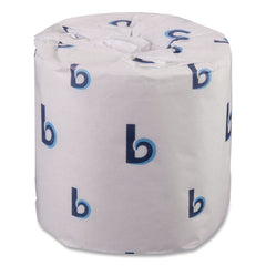 Boardwalk 2-Ply Standard Septic Safe 4 in. x 3 in. Toilet Tissue - White (96/Carton)