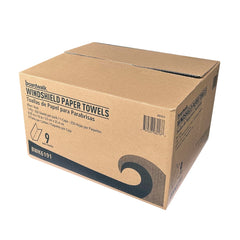 Boardwalk 9.05 x 10 Windshield Paper Towels - Blue (9/Carton)