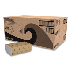 Boardwalk B6202 9 in. x 9-9/20 in. Multifold Paper Towels - Natural (16/Carton)