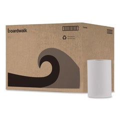 Boardwalk 8 in. x 350 ft. 1-Ply Hardwound Nonperforated Paper Towels - White (12/Carton)