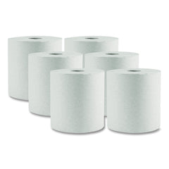 Boardwalk 8122 8 in. x 800 ft. 1-Ply Hardwound Paper Towels - White (6/Carton)