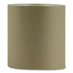 Boardwalk B6256 NonPerforated 1-Ply 800 ft. Hardwound Paper Towels - Natural (6/Carton)