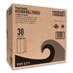 Boardwalk 4513 11 in. x 9 in. 2-Ply Kitchen Roll Towel - White (30/Carton)