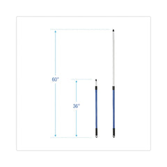 Boardwalk 36 in. - 60 in. Telescopic MicroFeather Duster Handle - Blue