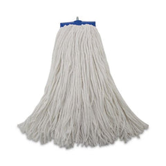 Boardwalk 20 oz. Economical Lie-Flat Rayon Fiber Mop Head - White (12/Carton)