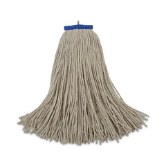Boardwalk 24 oz. Cut-End Lie-Flat Cotton Wet Mop Head - White