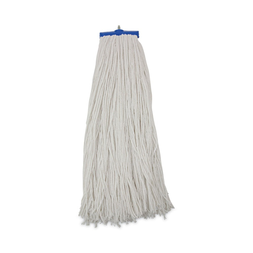 Boardwalk 32 oz. Economical Lie-Flat Rayon Fiber Mop Head - White (12/Carton)