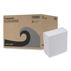 Boardwalk 12 in. x 7 in. Tallfold Dispenser Napkin - White (10000/Carton)