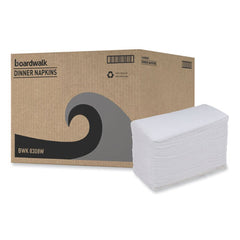 Boardwalk 17 in. x 15 in. 2-Ply Dinner Napkin - White (3000/Carton)