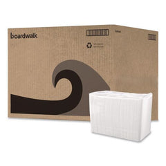 Boardwalk 12 in. x 12 in. 1-Ply 1/4-Fold Lunch Napkins - White (6000/Carton)