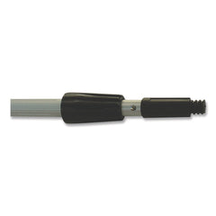 Boardwalk 8 ft. Two-Sections Aluminum Extension Pole - Silver/Black