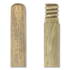 Boardwalk Plastic Bristle Angler Brooms with 53 in. Wood Handle - Yellow (12/Carton)