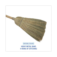 Boardwalk 12/Carton 56 in. Warehouse Broom, Corn Fiber Bristles - Natural