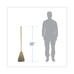 Boardwalk 56 in. Warehouse Broom with Corn Fiber Bristles - Natural