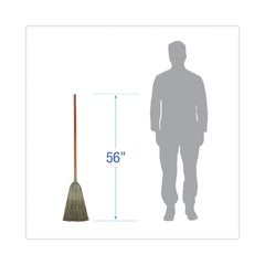 Boardwalk 56 in. Warehouse Broom with Yucca/Corn Fiber Bristles - Natural