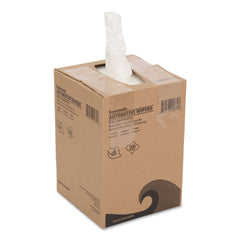 Boardwalk 10.63 in. x 20.47 in. Automotive Shop Towels - Unscented White (8-Boxes/Carton)