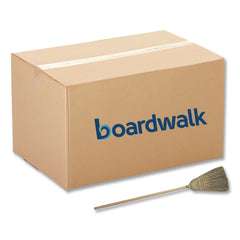 Boardwalk 56 in. Corn/Fiber Broom - Natural (6/Carton)
