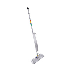 Boardwalk 5 in. x 18 in. Blue Microfiber Head and 59 in. Gray Aluminum/Polypropylene Handle Bucketless Microfiber Mop System (1-Kit)