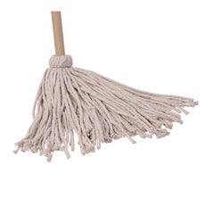 Boardwalk #16 White Cotton Head 50 in. Wood Handle Cotton Deck Mop (12/Carton)