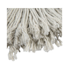 Boardwalk #24 Banded Cotton Mop Heads - White (12/Carton)