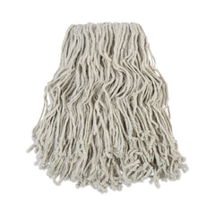 Boardwalk #24 Banded Cotton Mop Heads - White (12/Carton)