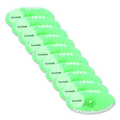 Boardwalk Curve Solid Air Freshener - Cucumber Melon Fragrance, Green (10/Box)