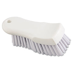 Boardwalk 6 in. Handle 6 in. Brush Polypropylene Bristles Scrub Brush - White