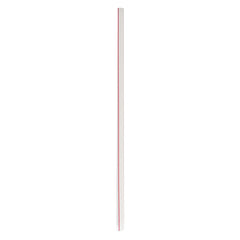 Boardwalk BWKJSTW1025RW 10.25 in. Wrapped Jumbo Polypropylene Straws - Red/White Striped (2000/Carton)