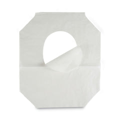 Boardwalk 14.17 in. x 16.73 in. Premium Half-Fold Toilet Seat Covers - White (250/Sleeve, 20 Sleeves/Carton)