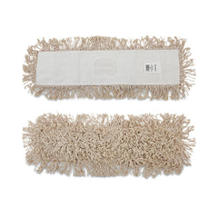 Boardwalk 24 in. x 5 in. Cotton Head 60 in. Wood Handle Cotton Dry Mopping Kit - Natural (1-Kit)