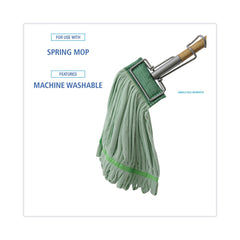 Boardwalk BWKMWTMG Microfiber Looped-End Wet Mop Head - Medium, Green