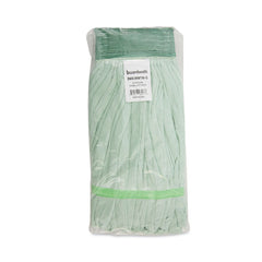 Boardwalk Microfiber Looped-End Wet Mop Heads - Medium, Green (12/Carton)