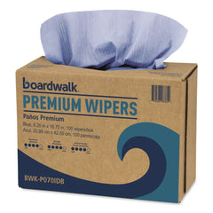 Boardwalk 8.26 in. x 16.75 in. Hydrospun Wipers - Blue (1000/Carton)