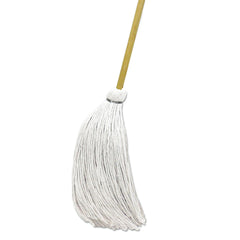 Boardwalk 16 oz. Rayon Head Handle/Deck Mops with 57 in. Natural Wood Handle (12-Piece/Carton)