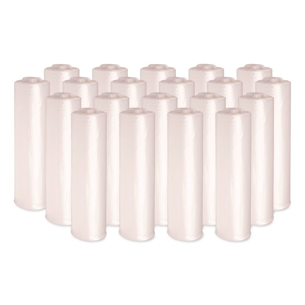 Boardwalk Z6037XNKR01 30 in. x 37 in. 30 Gallon 16 mic High Density Industrial Coreless Roll Can Liners - Natural (500/Carton)