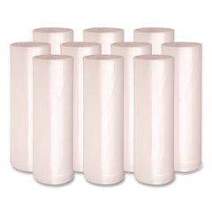 Boardwalk 40 in. x 48 in. 45 Gallon 13 mic High Density Industrial Coreless Roll Can Liners - Natural (250/Carton)