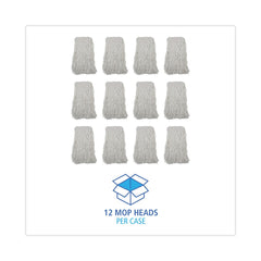 Boardwalk Banded Rayon 24 oz. Cut-End Mop Heads - White (12/Carton)