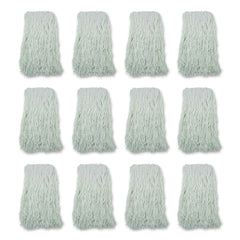 Boardwalk Banded Rayon 24 oz. Cut-End Mop Heads - White (12/Carton)