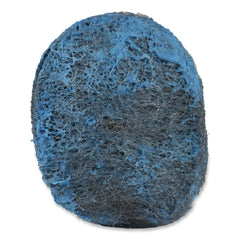 Boardwalk 3 in. x 2.5 in. Steel Wool Soap Pads - Blue (12/Carton)